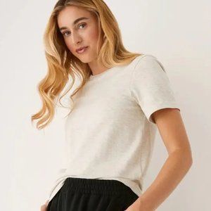 *2 FOR $20, 3 FOR $25* Frank and Oak T-shirt in Heather Beige – Size S, Like New